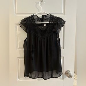 Black H&M lace blouse